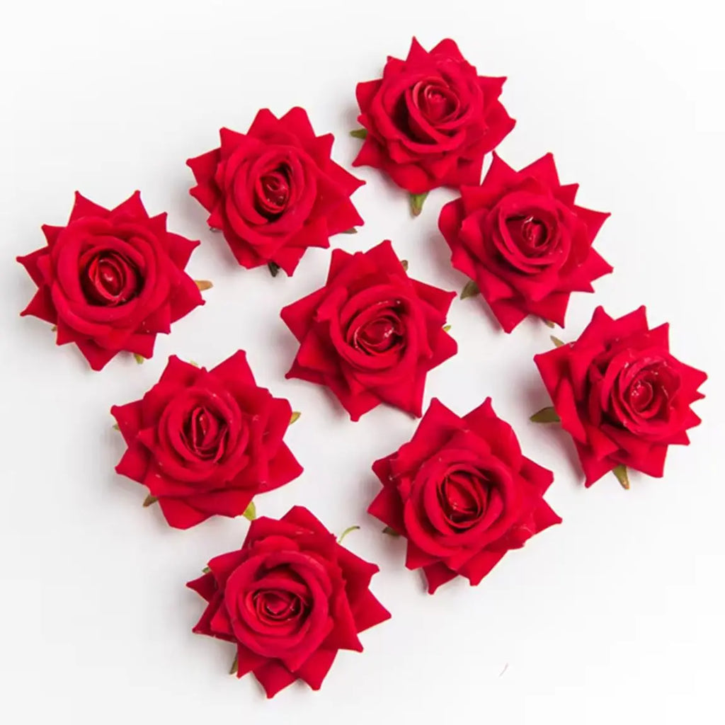 Artificial Silk Rose Flower Heads 20/40 Pcs – Wedding & DIY Décor Artificial Silk Flowers Babs