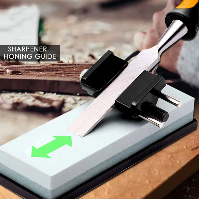 HOMEFISH Honing Guide Jig – Chisel & Plane Iron Angle Sharpener Honing Guide Jig Babs