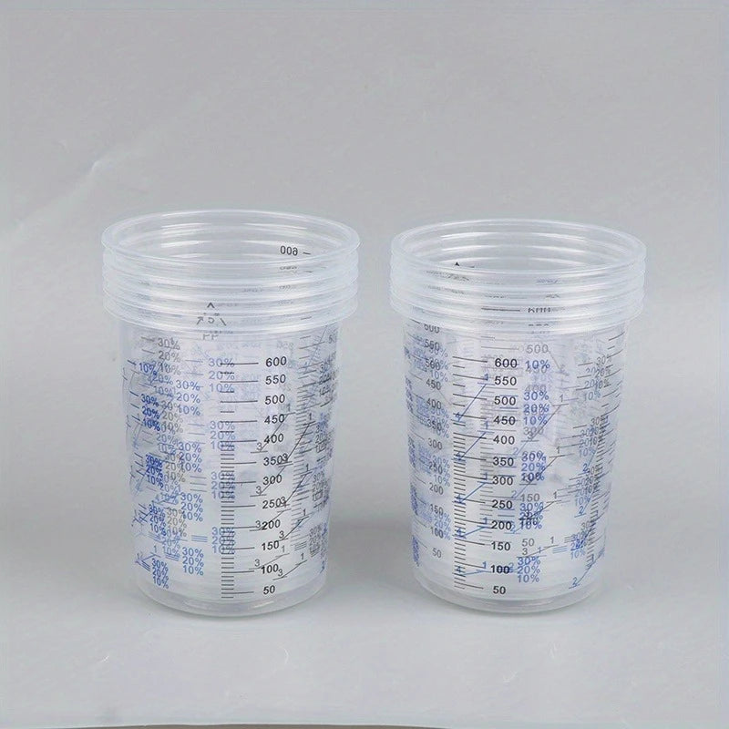 Disposable Plastic Paint Mixing & Measuring Cups – Clear Paint Mixing Cups Babs