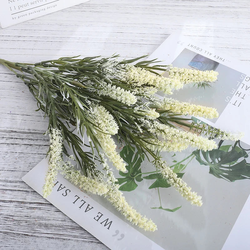 Lavender Artificial Foam Bouquet – Wedding & Home Décor Artificial Flower Bouquet Babs White 1PC