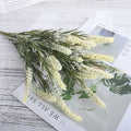 Lavender Artificial Foam Bouquet – Wedding & Home Décor Artificial Flower Bouquet Babs White 1PC