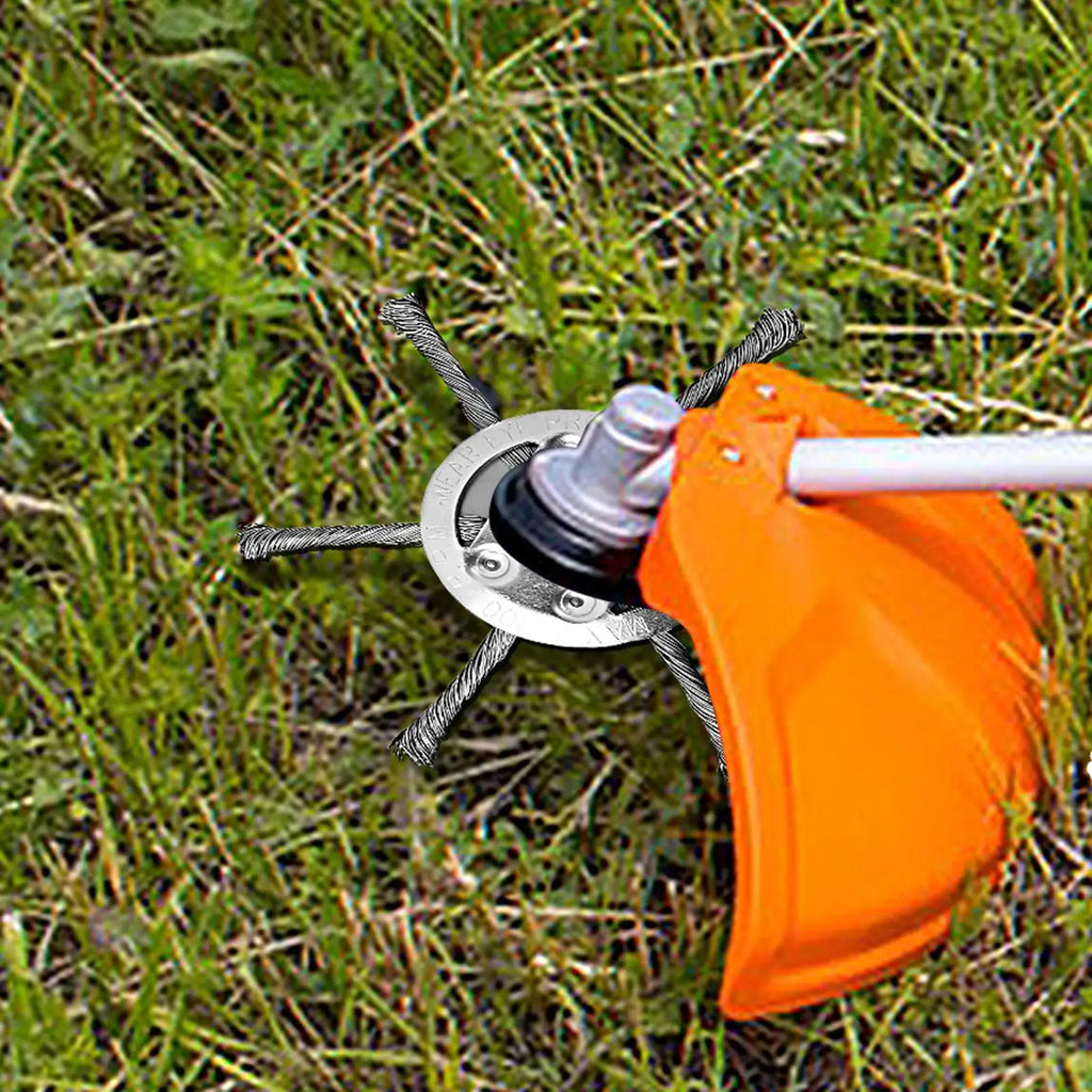 Steel Grass Trimmer Head – Universal Weed Cutter Replacement Trimmer Head Babs