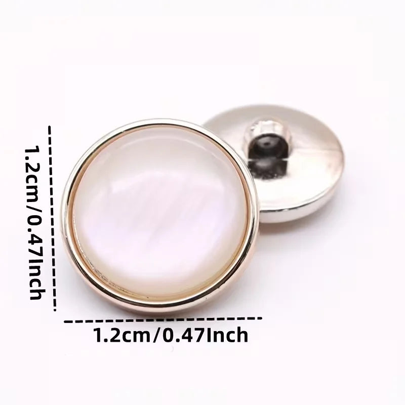 30 Ivory Pearl Resin Shank Buttons for Sewing & DIY Resin Sewing Buttons Babs
