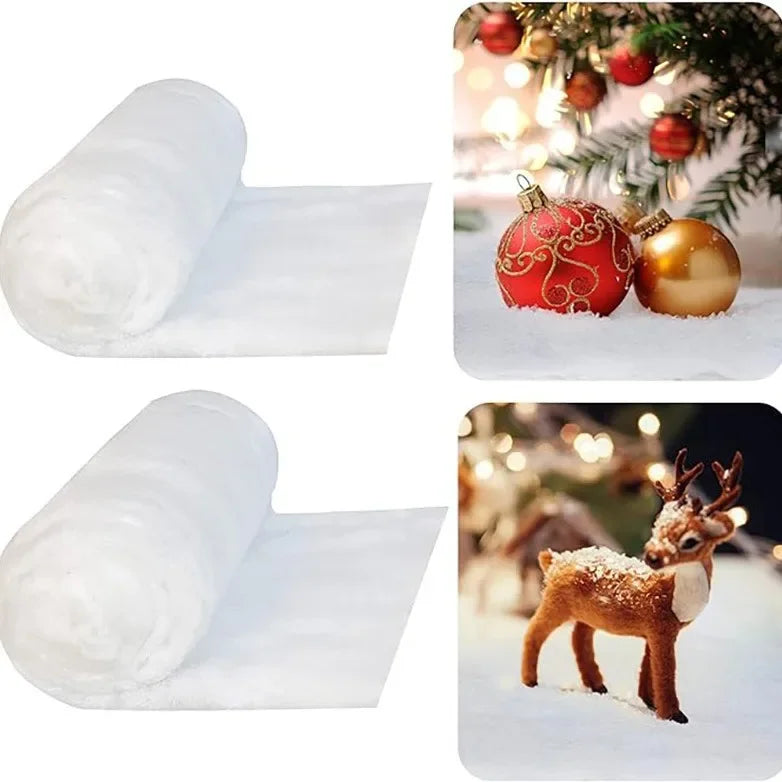 Christmas Artificial Snow Blanket – Fluffy Fake Snow Décor Mat Christmas Snow Blanket Babs