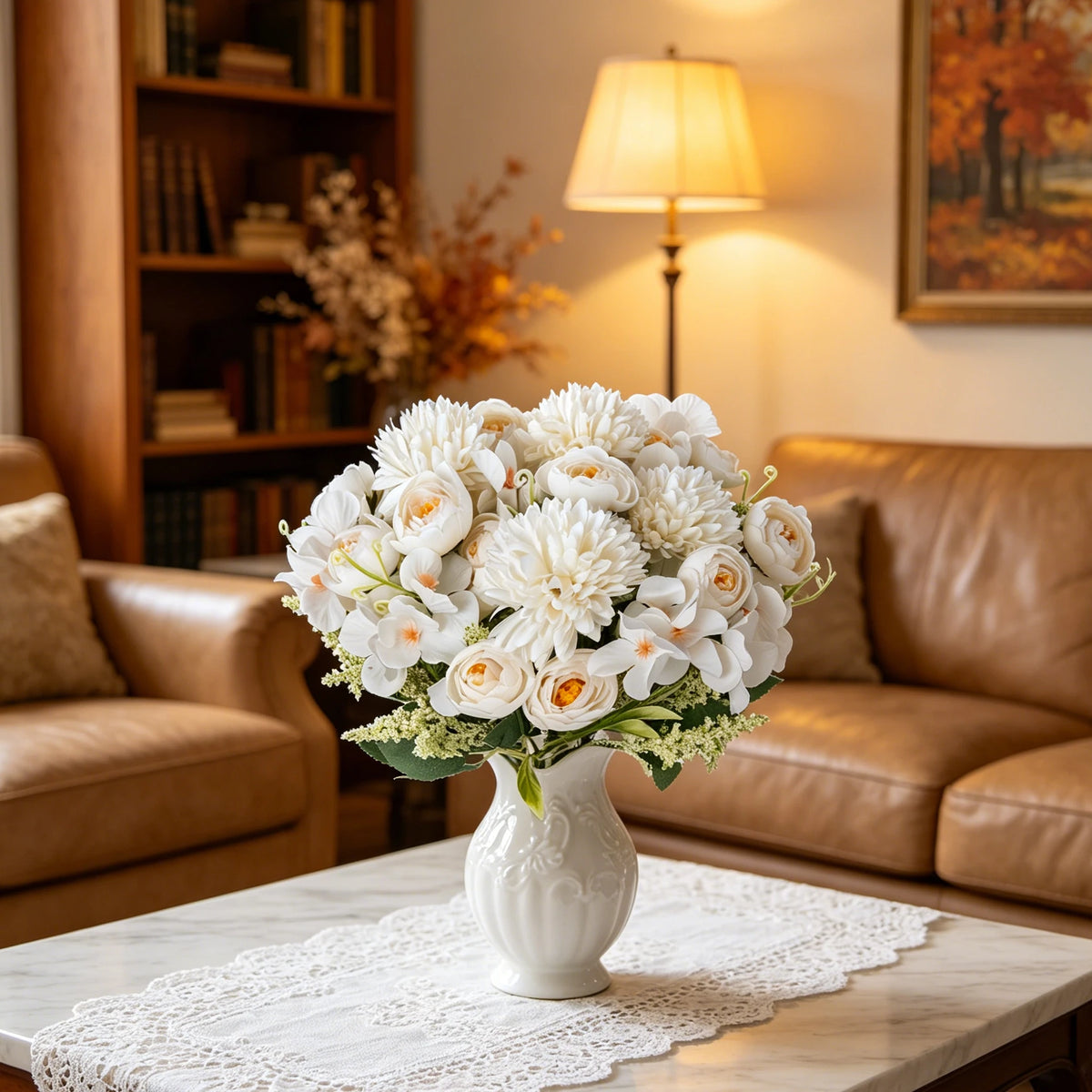 Silk Artificial Hydrangea & Rose Bouquet – Home & Wedding Decor Artificial Flower Bouquet Babs