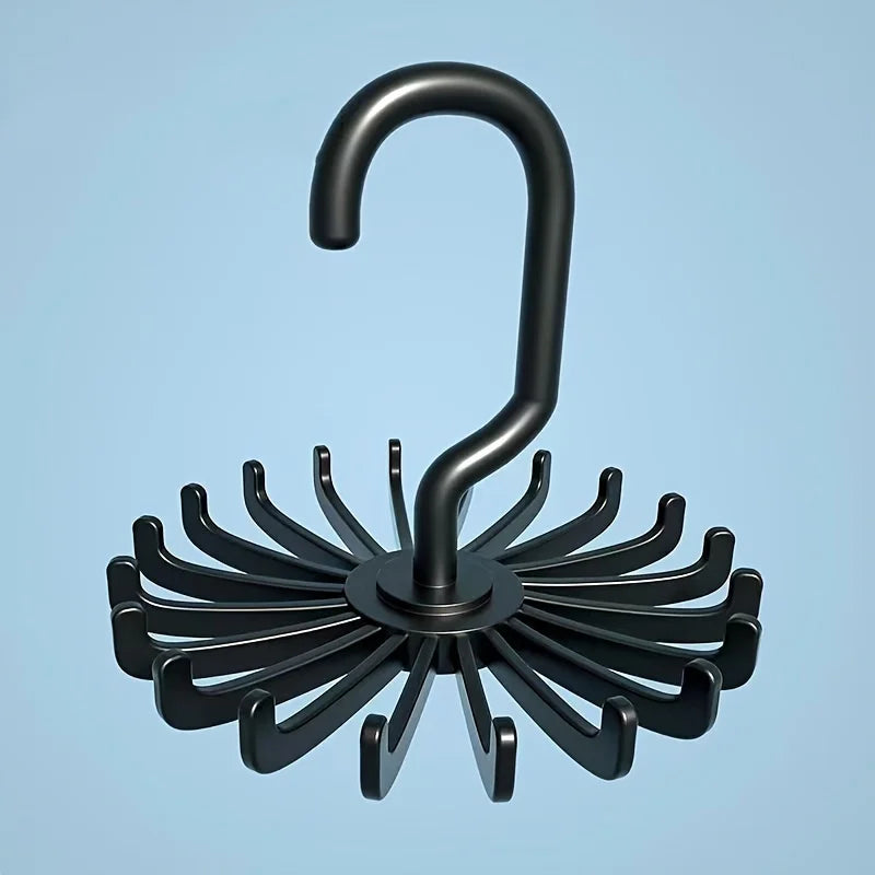 Rotatable 20-Claw Multi-Purpose Clothes & Accessory Hanger Clothes Hanger Organizer Babs Black