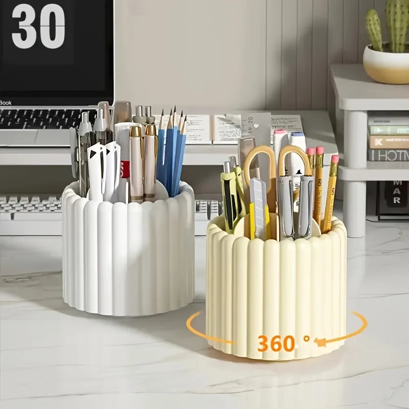 360° Spinning Makeup Brush Holder – 7-Slot Organizer Makeup Brush Organizer Babs