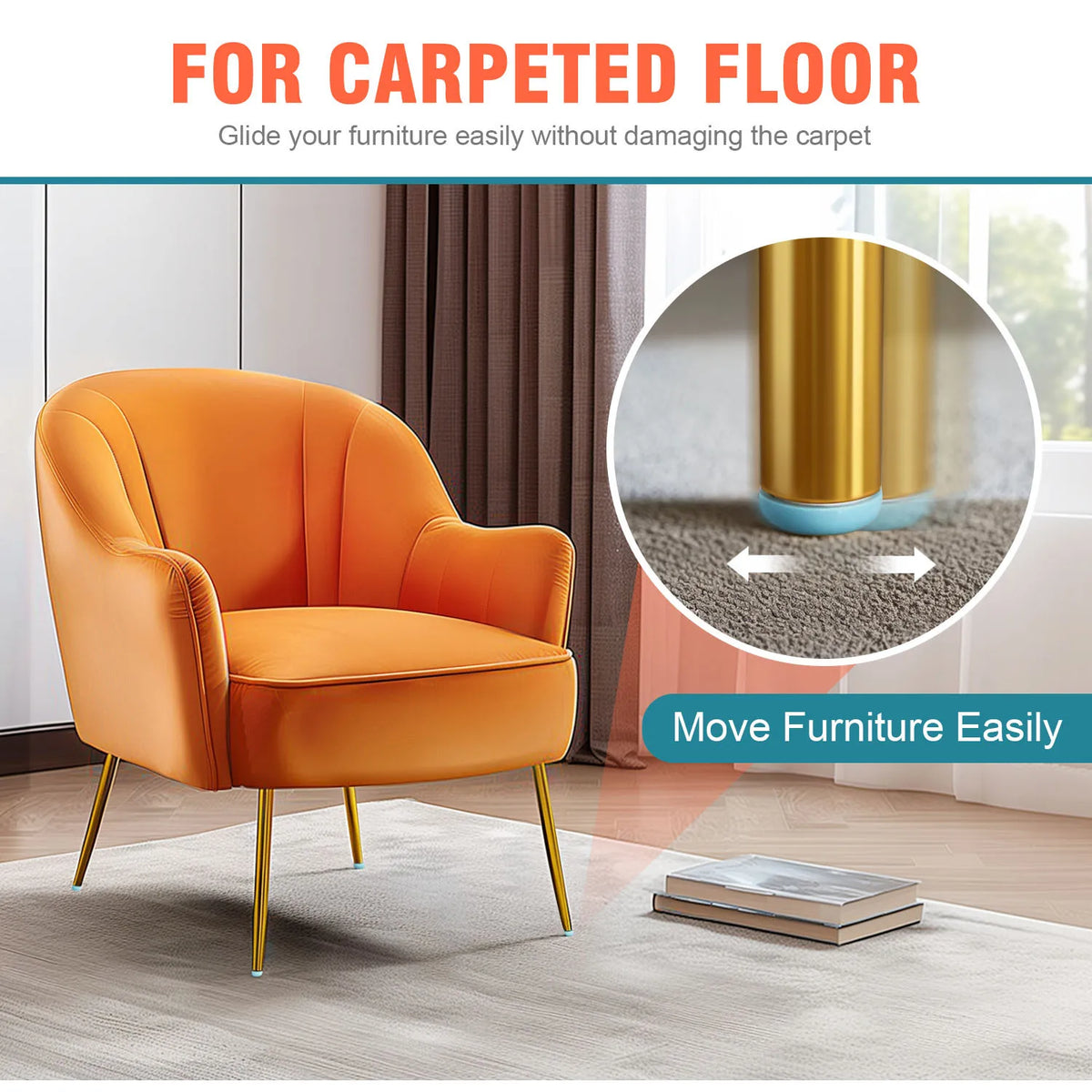 Furniture Anti-Slip Rubber Pads – Protect Floors from Scratches Furniture Leg Pads Babs