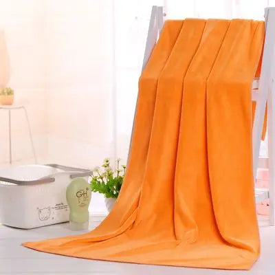 Oversized Microfiber Bath Towel 150x200cm | Quick-Dry Microfiber Bath Towel Babs orange 150x200cm