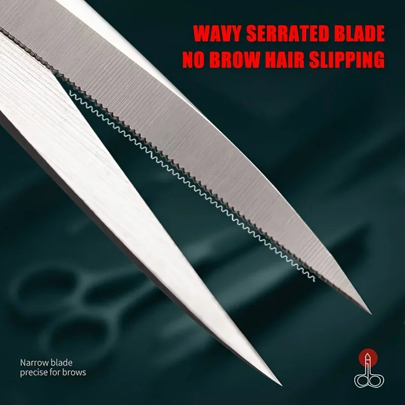 Professional Stainless Steel Eyebrow Scissors – Sharp & Ergonomic Eyebrow Scissors Babs