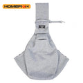 Adjustable Dog Sling Carrier – Breathable Crossbody Pet Bag Dog Sling Carrier Babs Grey G630B