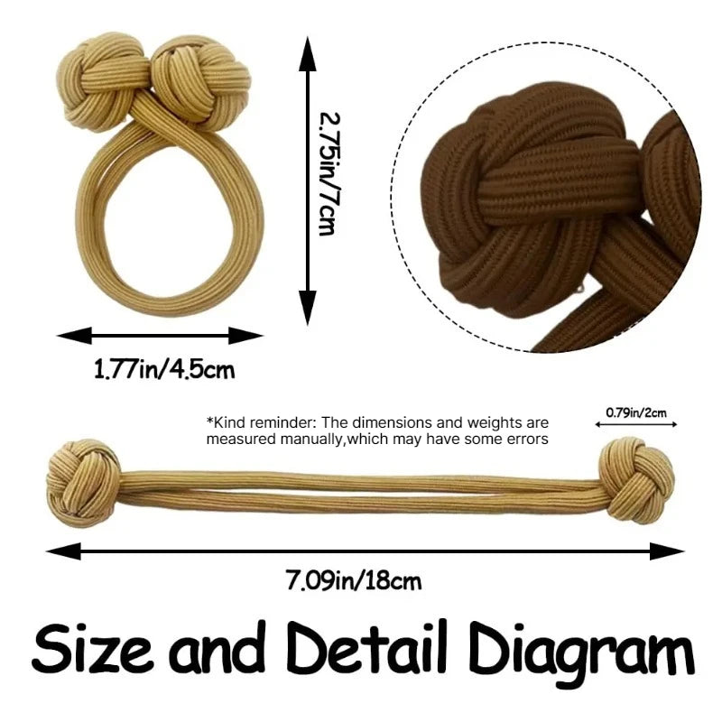 2/4pcs Stretch Rubber Hair Ties – Elastic Scrunchies for Women Elastic Hair Ties Babs