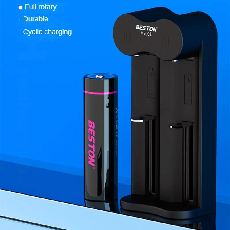 Universal 18650 2-Slot Li-ion Battery Charger | Smart Fast Charge Li-ion Battery Charger Babs