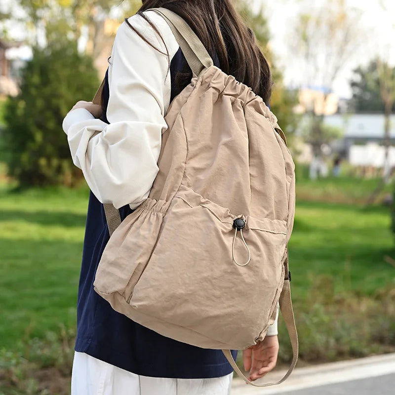 Lightweight Waterproof Drawstring Backpack – Sports & School Drawstring Backpack Babs