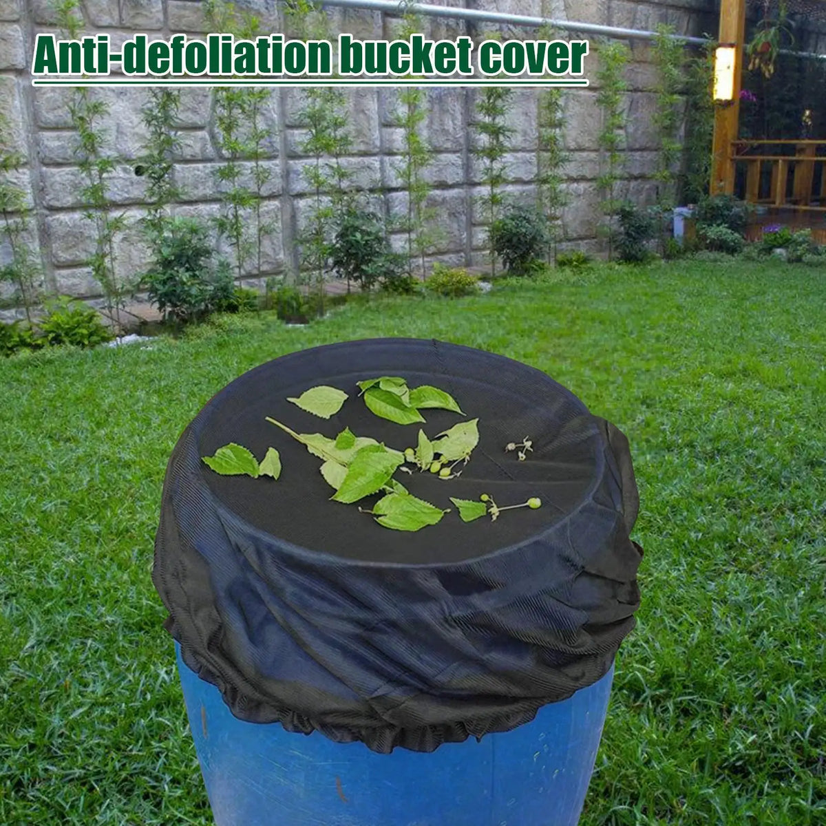 Rain Barrel Mesh Cover with Drawstring – Insect & Debris Net Rain Barrel Cover Babs