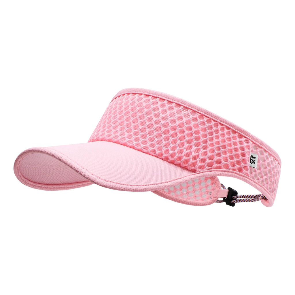 Wide Brim Sun Visor Cap – Quick Dry Unisex Hat for Sports Sports Sun Visor Babs Pink