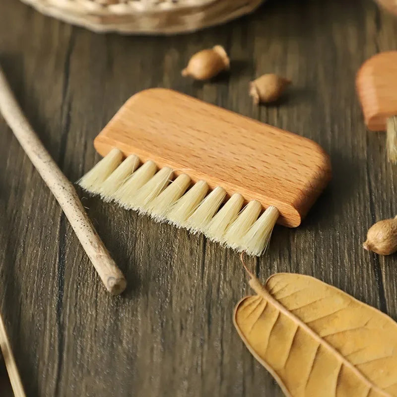 Solid Wood Pig Bristle Nail Brush – Gap & Stain Cleaner Nail Cleaning Brush Babs