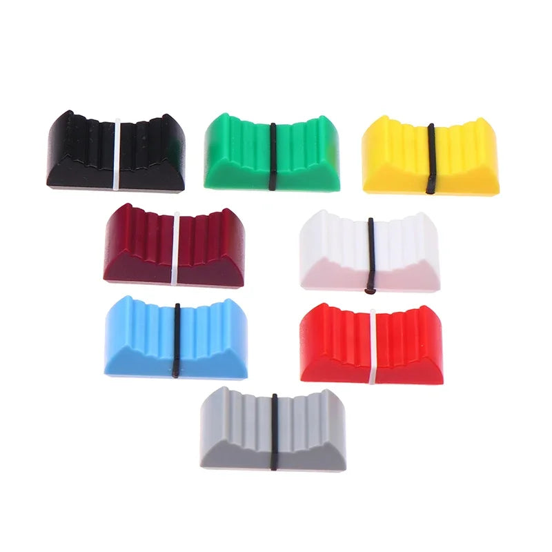 10-Pack Ribbed Fader Knob Caps for Mixer & Audio Desks Mixer Knob Caps Babs