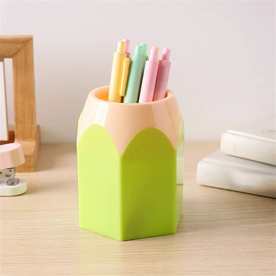 Round Colorful Pen Holder – Desktop Organizer & Pen Caddy Pen Holder Babs