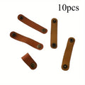 10pcs Faux Leather Cable Ties – Wire & Earphone Organizer Cable Organizer Wrap Babs 10pcs