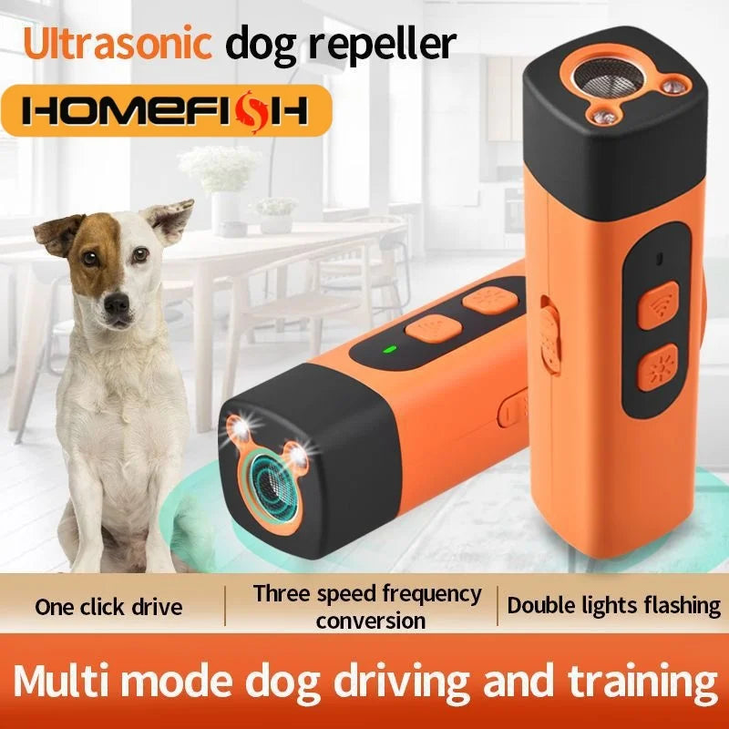 Rechargeable Ultrasonic Dog Bark Deterrent Trainer – Orange Bark Deterrent Trainer Babs