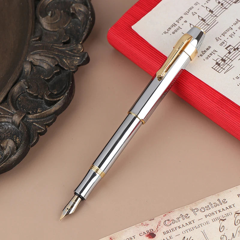 Antique Brass Pocket Rollerball Pen – Portable Gift Pen Rollerball Pen Babs Silver