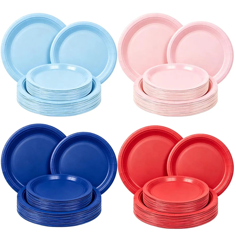 Disposable Paper Plates 7" & 9" Set – Party & Event Supplies Disposable Paper Plates Babs