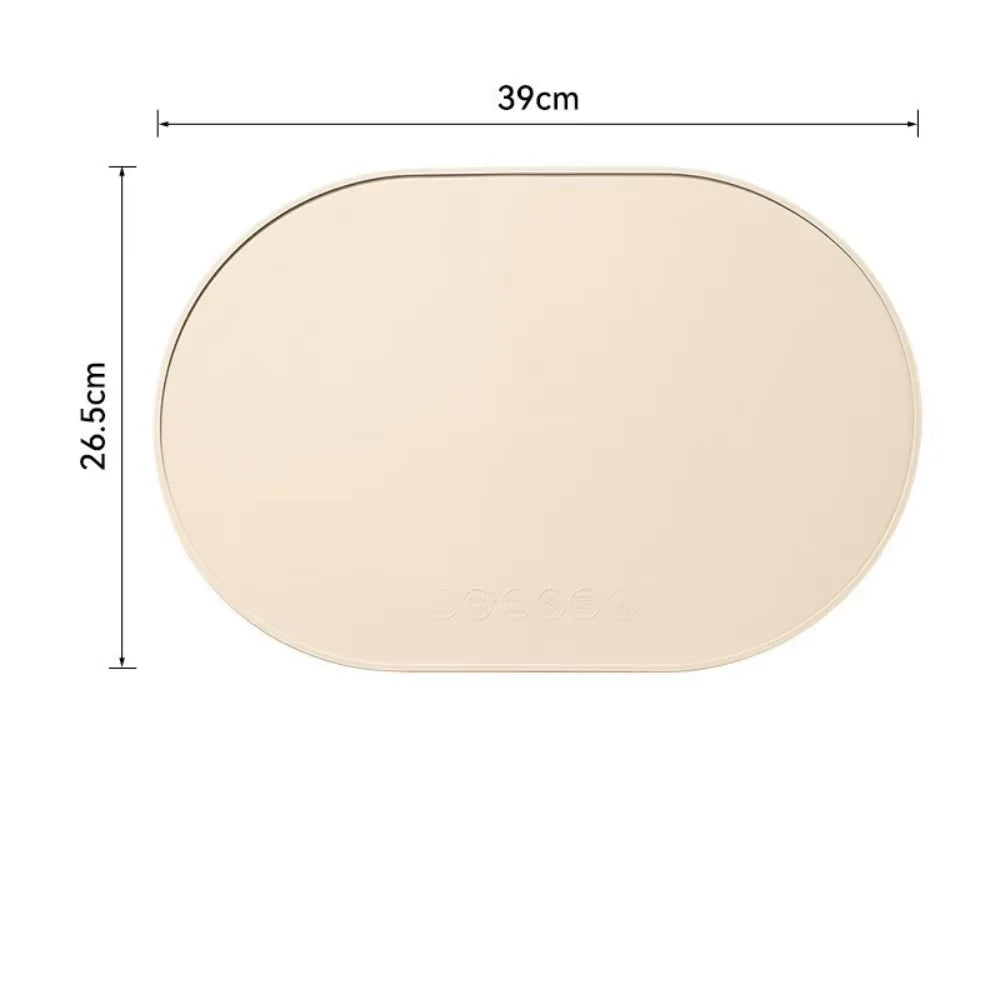 Silicone Placemats – Heat-Resistant, Waterproof & Reusable Silicone Placemat Babs Beige 1PC 39x26.5cm