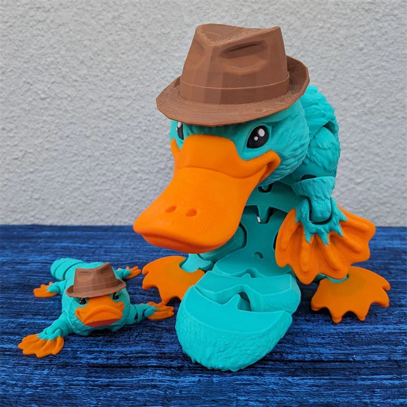 3D Printed Quokka Fidget Toy – Poseable Hinge Desk Toy Fidget Novelty Toy Babs