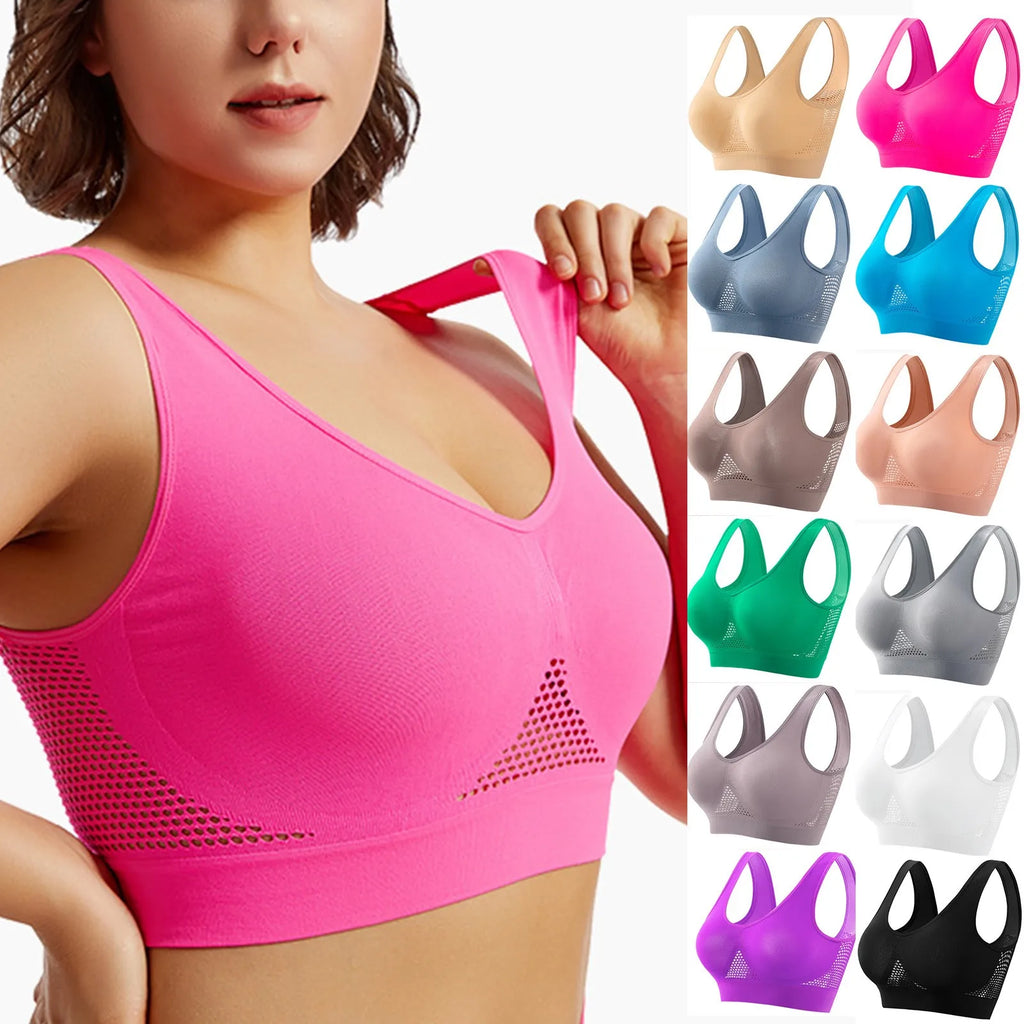 Women's High-Support Sports Bra – Yoga & Running, Plus Size Women's Sports Bra Babs