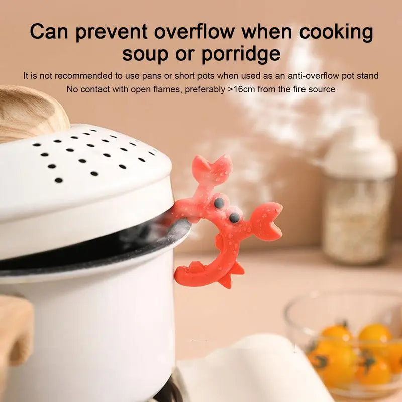 Crab-Shaped Silicone Utensil Rest & Spoon Holder Silicone Spoon Rest Babs