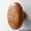 Black Walnut Wood Wall Hooks – Coat, Bag & Key Hanger Wall Mounted Hooks Babs D 2PCS