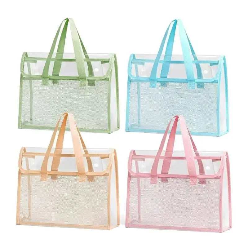 Transparent PVC Waterproof Tote Bag – Large File Organizer File Storage Tote Bag Babs