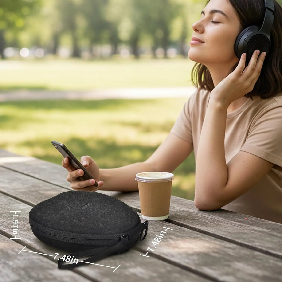 Headphone Case for JBL KVIDIO TOZO Uliptz – Carry Case Only Headphone Carrying Case Babs
