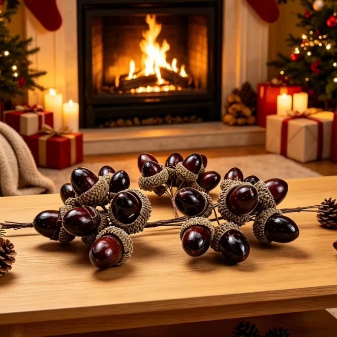 Artificial Mini Pine Cone Bouquet | Holiday & DIY Home Décor Artificial Floral Branch Babs