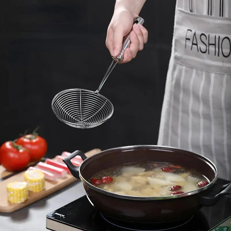 3-Piece Oval Stainless Steel Skimmer & Strainer Set Kitchen Strainer Set Babs
