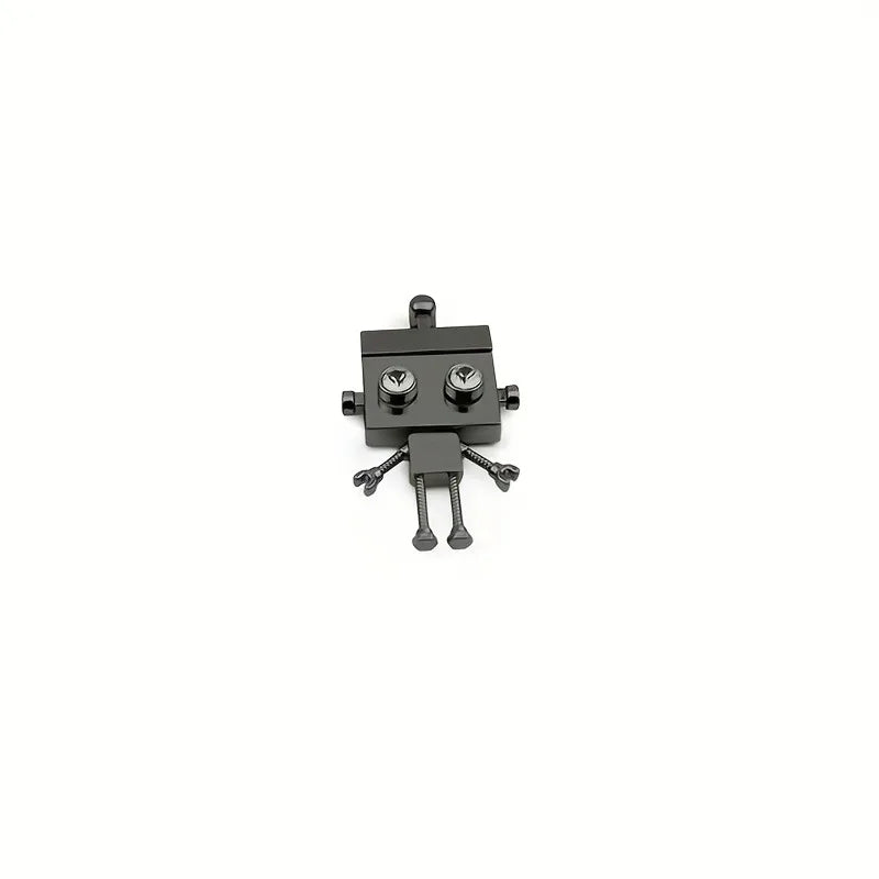 Robot Shape Metal Bag Lock – DIY Push Button Purse Clasp Bag Lock Hardware Babs