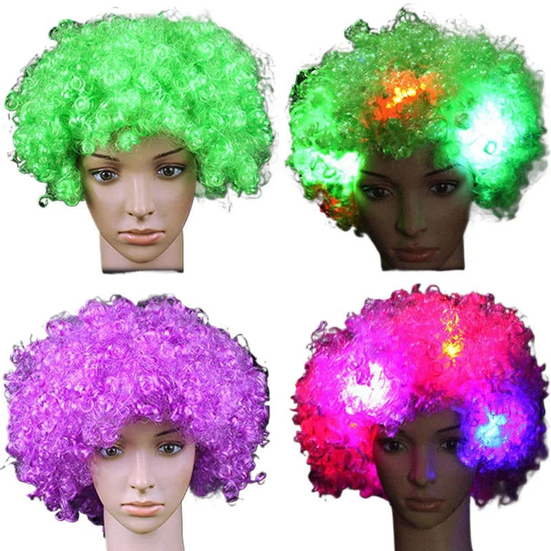 LED Light-Up Clown Headband Flashing Glow Party Accessory LED Party Headband Babs