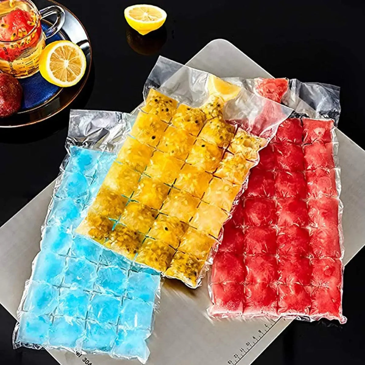 Food Grade Ziplock Ice Cube Bags – Clear Freezer Storage Freezer Storage Bags Babs