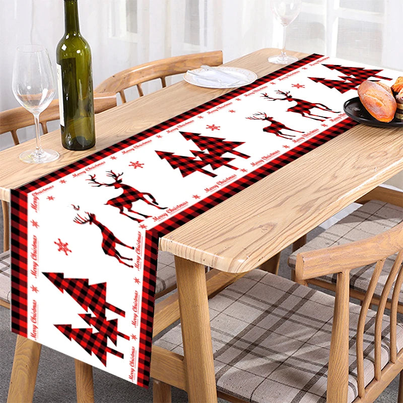 Christmas Table Runner – Festive Xmas Polyester Home Décor Christmas Table Runner Babs