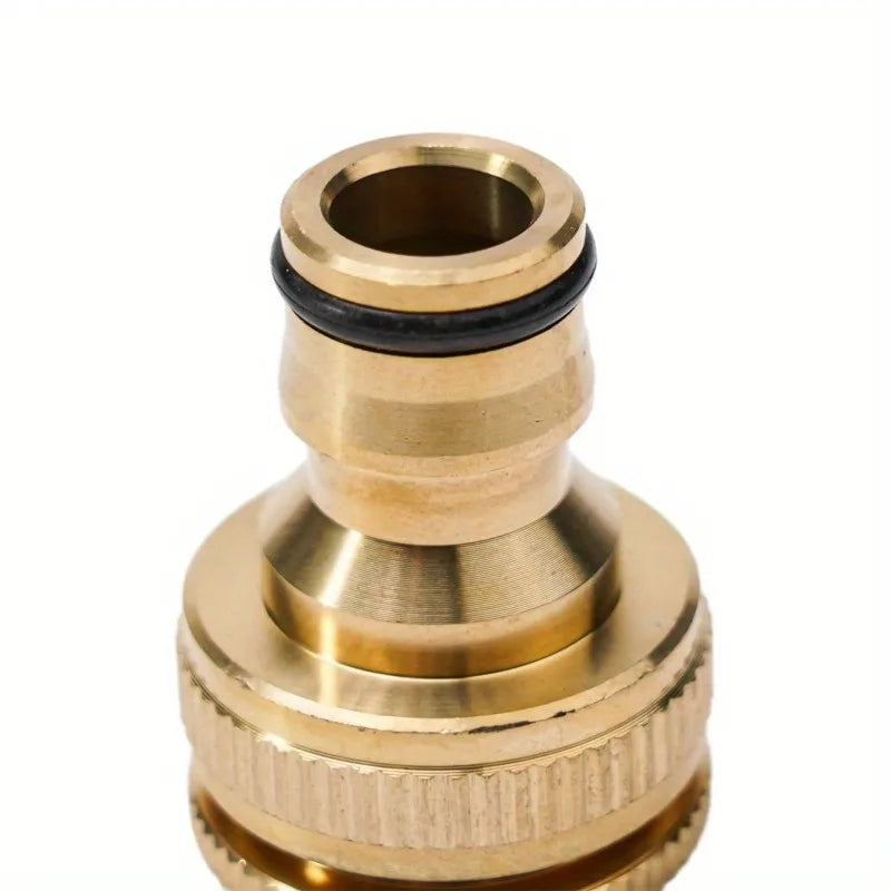 2Pcs Brass Hose Tap Connector 3/4" 1/2" Garden Faucet Adapter Hose Faucet Adapter Babs