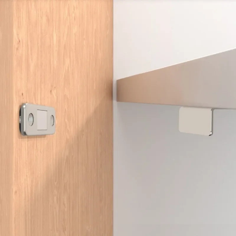 L-Shape No-Drill Magnetic Door Catch – Cabinet & Closet Latch Magnetic Door Catch Babs