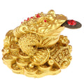 Feng Shui Golden Money Frog Toad Resin Tabletop Ornament Feng Shui Figurine Babs 1