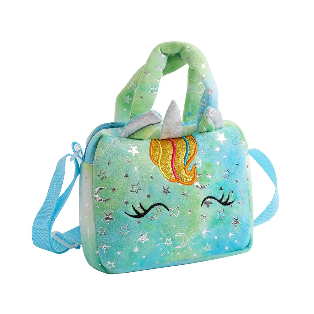 Unicorn Crossbody Bag for Girls – Cute Kids Shoulder Purse Kids Crossbody Bag Babs green