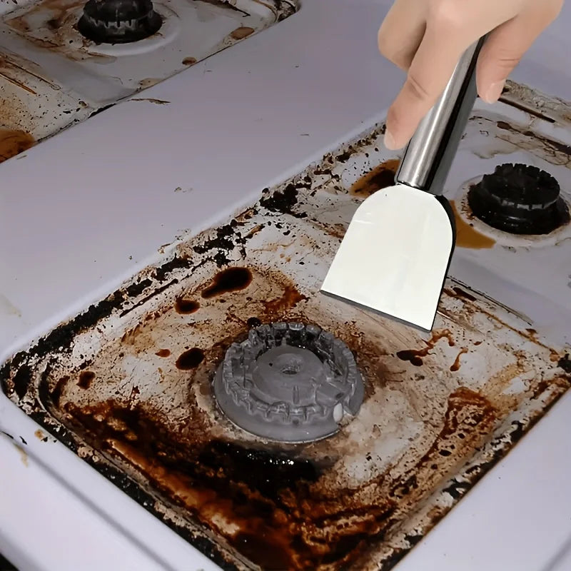 Stainless Steel Kitchen Scraper for Stoves & Flat Pans Kitchen Cleaning Scraper Babs