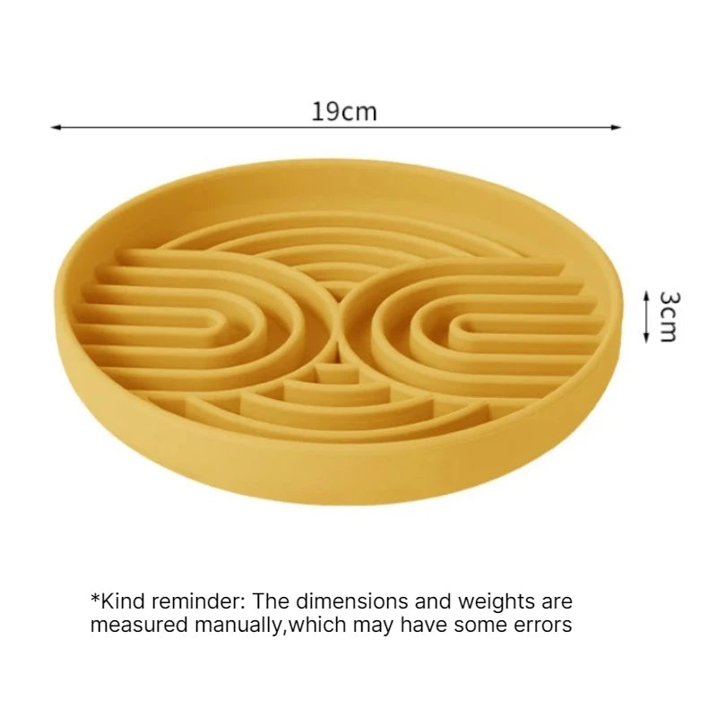 Silicone Slow Feeder Dog Bowl with Suction Cup & Licking Pad Slow Feeder Dog Bowl Babs