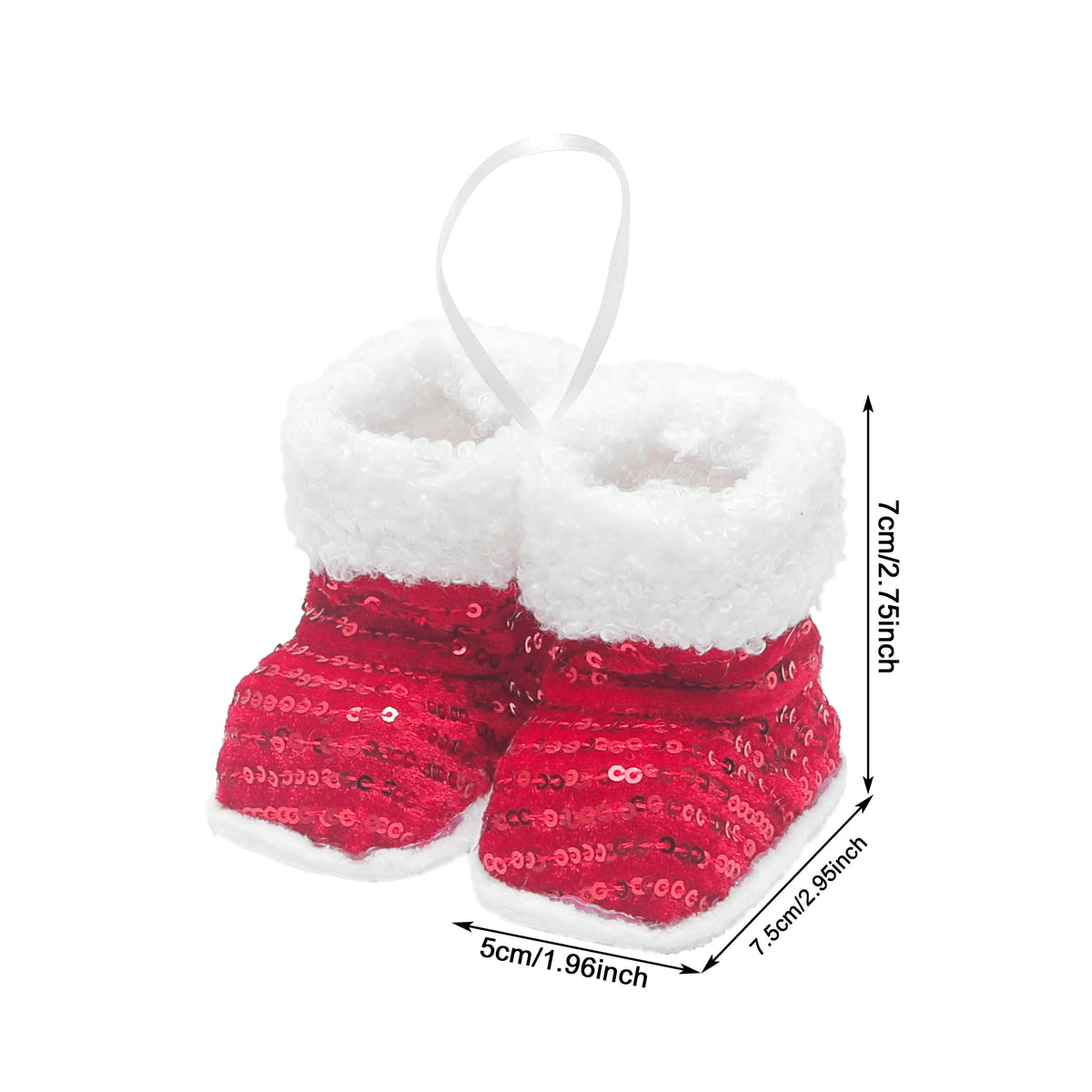 Shiny Christmas Boot Ornaments – Festive Xmas Tree Pendants Christmas Tree Ornament Babs