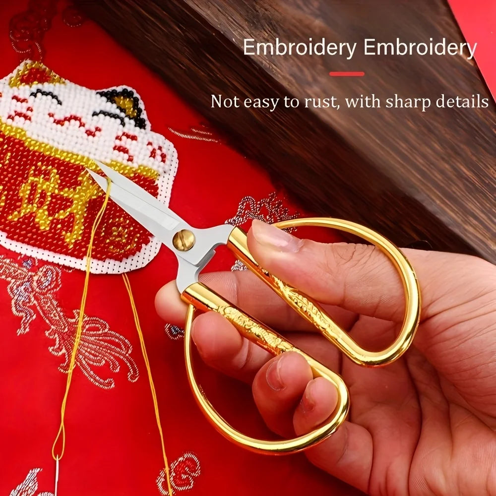 Retro Stainless Steel Sewing Scissors – Embroidery & Fabric Sewing Scissors Babs