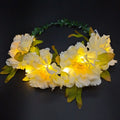 LED Flower Wreath Light-Up Headband | Glowing Floral Crown LED Floral Headband Babs 6
