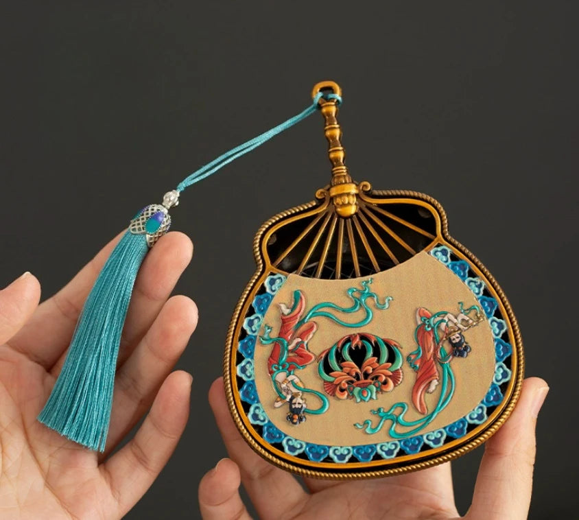 Chinese Enamel Incense Burner – Dunhuang Lute Design Censer Incense Burner Babs Bronze
